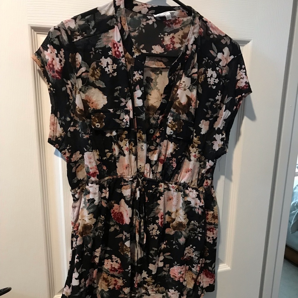 Floral Maternity Shirt